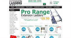 Desktop Screenshot of extensionladdersonline.co.uk